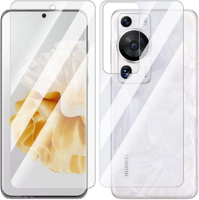 Enlinea Front and Back Screen Guard for Huawei P60 Pro Front+Back (Glossy)(Pack of 2)