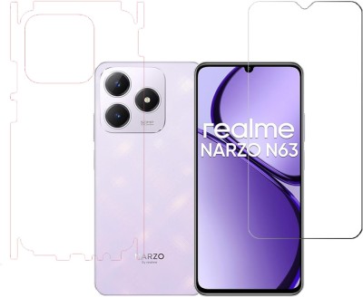 SPRITZEN Front and Back Screen Guard for Realme Narzo N63(Pack of 2)