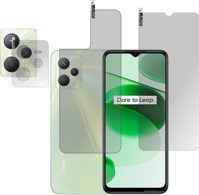 chakoor Front and Back Screen Guard for REALME C35(Pack of 3)
