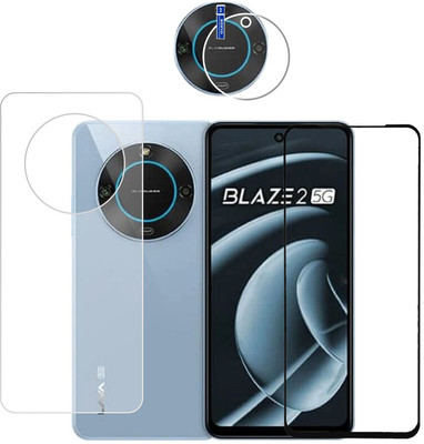 KANCHA Front and Back Screen Guard for LAVA BLAZE 2 5G (BLACK)(Pack of 1)