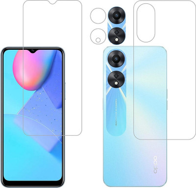 CaseTrendz Front and Back Screen Guard for Oppo A78 5G With Camera Lens Protector guard(Pack of 1)