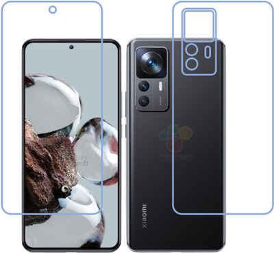 DVTECH Front and Back Screen Guard for Xiaomi 12T Pro(Pack of 1)