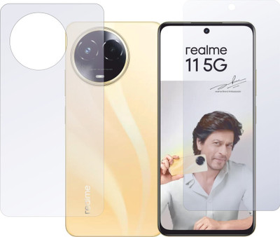 tempurglaze Front and Back Screen Guard for Realme 11x, Realme 11x 5G(Pack of 1)