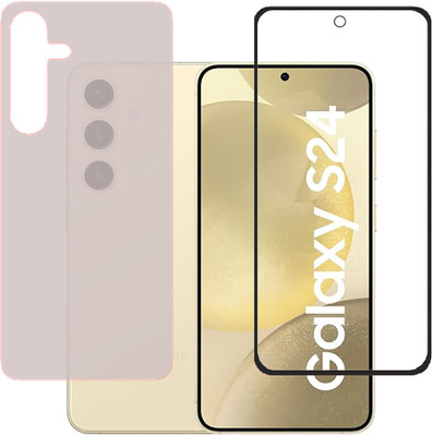 KARTRAY Front and Back Screen Guard for SAMSUNG Galaxy S24 5G(Pack of 2)