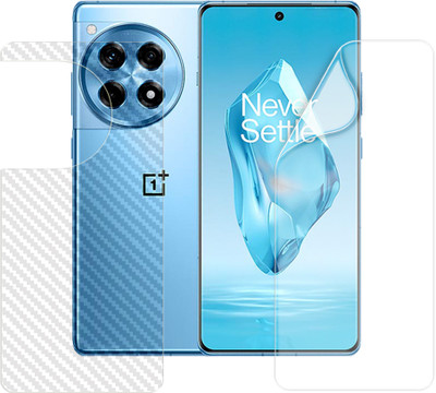 ARBAN Front and Back Screen Guard for OnePlus 12R 5G (1 HYDROGEL SCREEN PROTECTOR WITH 1 CARBON FIBER SKIN)(Pack of 1)