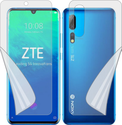 TELTREK Front and Back Screen Guard for ZTE AXON 10 PRO (Edge To Edge TPU, Full Coverage)(Pack of 1)