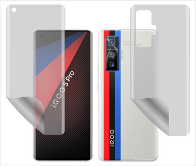TELTREK Front and Back Screen Guard for VIVO IQOO 5 PRO 5G (Edge to Edge Full Screen Protector)(Pack of 1)