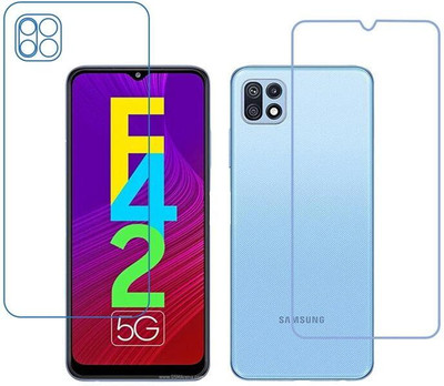 DVTECH Front and Back Screen Guard for 9H Samsung Galaxy F42 5G(Pack of 1)