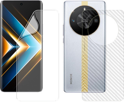 ARBAN Front and Back Screen Guard for Honor X50 GT 5G (1 HYDROGEL SCREEN PROTECTOR WITH 1 CARBON FIBER SKIN)(Pack of 2)
