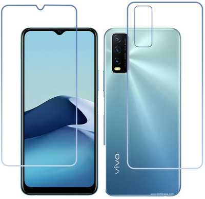 DVTECH Front and Back Screen Guard for 9H Crystal Clear Front And Carbon Fiber BackVivo Y20s [G](Pack of 1)