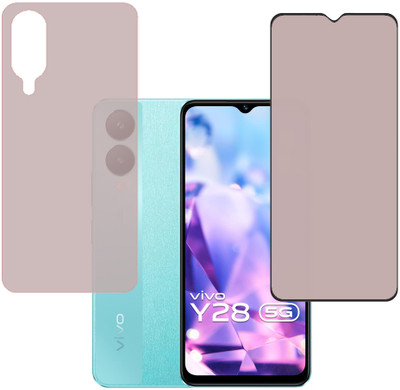SPRITZEN Front and Back Screen Guard for Vivo Y28 5G, Matt(Pack of 2)
