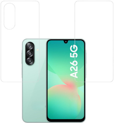ISAAK Front and Back Screen Guard for Samsung Galaxy A26 5G Unbreakable Front and Back Screen Guard (COMBO PACK)(Pack of 2)