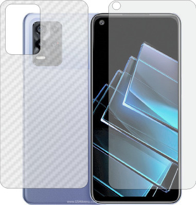 MOBART Front and Back Screen Guard for OPPO K9 X 5G (Front Matte Finish & Back 3d Carbon Fiber)(Pack of 2)
