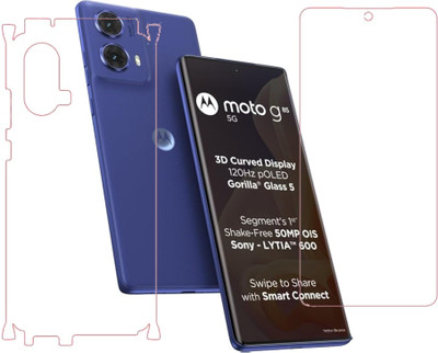 SPRITZEN Front and Back Screen Guard for Motorola G85 5G, Moto G85 5G, Front Clear, Back Clear(Pack of 2)