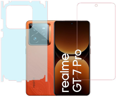 KARTRAY Front and Back Screen Guard for Realme GT 7 Pro 5G, Front Clear Back Matte(Pack of 2)