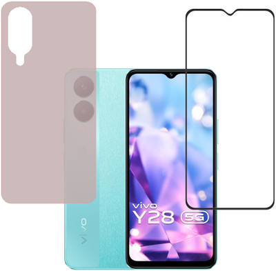 SPRITZEN Front and Back Screen Guard for Vivo Y28 5G(Pack of 2)