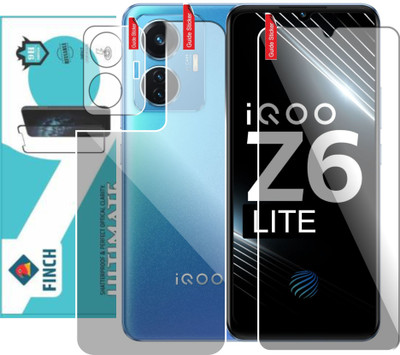 Olonga Front and Back Tempered Glass for IQOO Z6 LITE 5G(Pack of 3)
