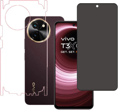 SPRITZEN Front and Back Screen Guard for Vivo T3x 5G(Pack of 2)