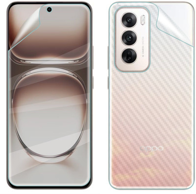 Ten To 11 Front and Back Screen Guard for Oppo Reno 12 Pro 5G, Oppo Reno 12 Pro 5G [Back Carbon Fiber](Pack of 2)