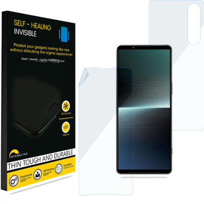 KUBERAN Front and Back Screen Guard for Sony Xperia 1 V, Invisible Screen Protector / Body Protector, Scratch Guard(Pack of 1)
