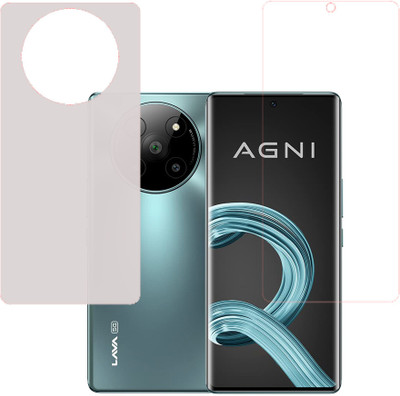 KARTRAY Front and Back Screen Guard for Lava Agni 2 5G(Pack of 2)