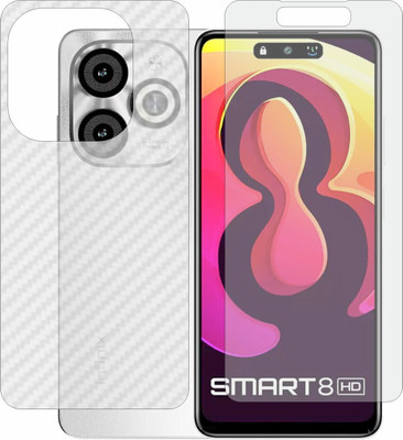 TELTREK Front and Back Screen Guard for Infinix Smart 8 HD X6525(Pack of 2)