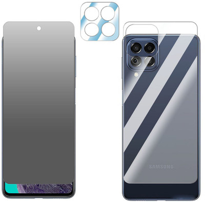 FCS Front and Back Screen Guard for Samsung Galaxy M53 Front+Back+Camera (Matte)(Pack of 3)