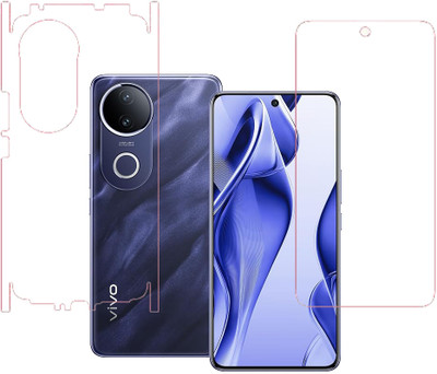 KARTRAY Front and Back Screen Guard for Vivo V50e 5G, Front Clear Back Clear(Pack of 2)