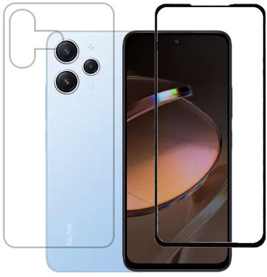 KMPERED Front and Back Tempered Glass for Redmi 12 4G(Pack of 2)