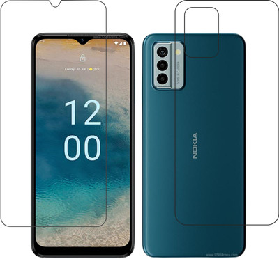 DVTECH Front and Back Screen Guard for 9H Crystal Clear Front And TPU BackNokia G22(Pack of 1)