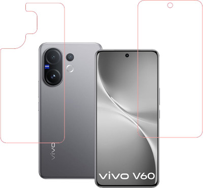 VAYUVAULT Front and Back Screen Guard for vivo V60 5G, Front Screen Guard Glossy finish, Back Screen Guard Glossy finish(Pack of 2)