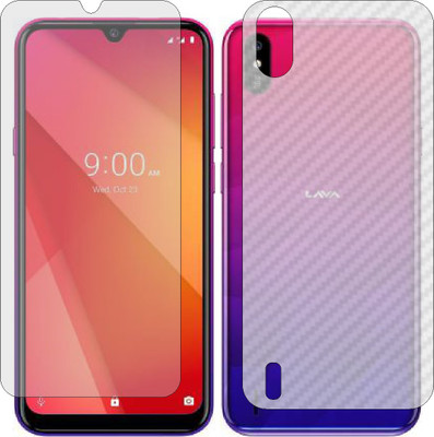 Mobling Front and Back Tempered Glass for LAVA Z53(Pack of 2)