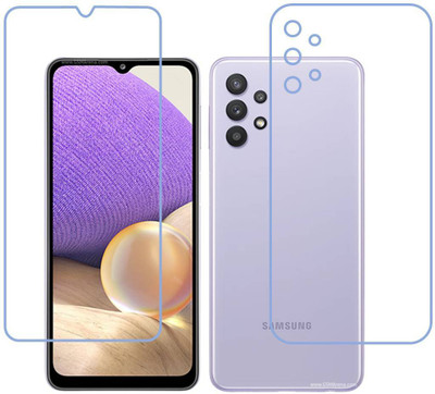 DVTECH Front and Back Screen Guard for 9H Crystal Clear Front And TPU BackSamsung Galaxy A32 5G(Pack of 1)
