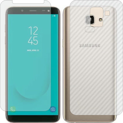 Mobling Front and Back Tempered Glass for Samsung Galaxy J6(Pack of 2)