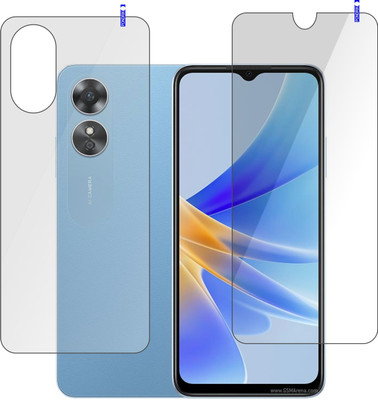 PONDRIK Front and Back Screen Guard for OPPO A17(Pack of 2)