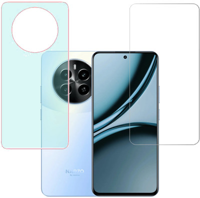 KARTRAY Front and Back Screen Guard for Realme Narzo 70x 5G, Realme 12 5G(Pack of 2)