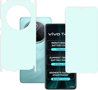 SPRITZEN Front and Back Screen Guard for vivo T4 5G, Front Matte Back Matte(Pack of 2)