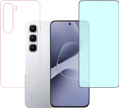 VAYUVAULT Front and Back Screen Guard for Infinix Hot 60 Pro, Matte glass, Back Screen Guard Glossy finish(Pack of 2)