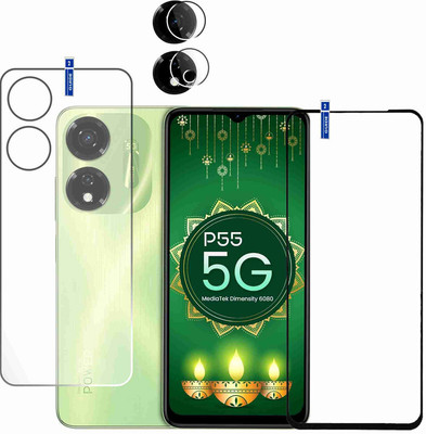 KANCHA Front and Back Screen Guard for ITEL P55 5G SCREEN GUARD 5.09(Pack of 3)