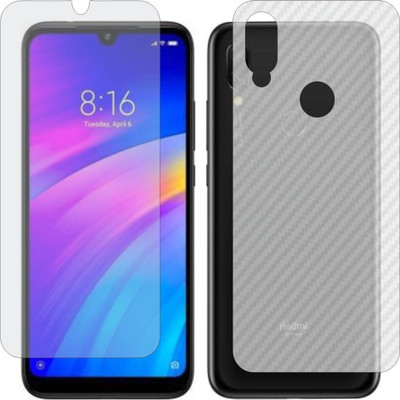 Mobling Front and Back Tempered Glass for MI REDMI 7(Pack of 2)