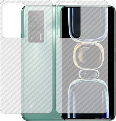 MOBART Front and Back Screen Guard for MI K60 (Front Matte Finish & Back 3d Carbon Fiber)(Pack of 2)