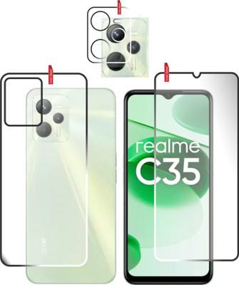 chakoor Front and Back Screen Guard for Realme C35(Pack of 3)