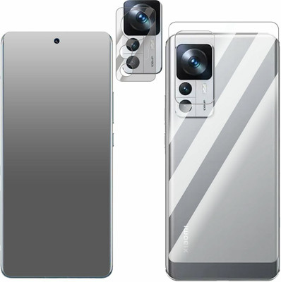 FCS Front and Back Screen Guard for Xiaomi 12T Pro(Pack of 3)