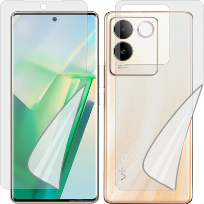 MOBART Front and Back Tempered Glass for Vivo T2 Pro (Edge To Edge TPU Full Coverage)(Pack of 1)