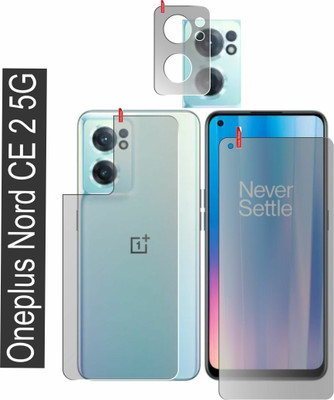 chakoor Front and Back Screen Guard for Oneplus Nord Ce 2 5G(Pack of 3)