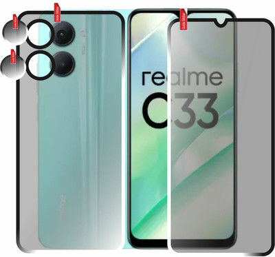 chakoor Front and Back Screen Guard for Realme C33(Pack of 3)