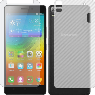 ZINGTEL Front and Back Screen Guard for LENOVO K3 NOTE K50A40 (Front Matte Finish & Back 3d Carbon Fiber)(Pack of 2)