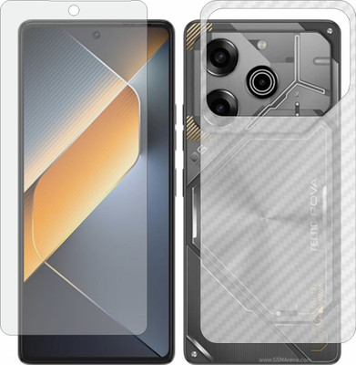 ZINGTEL Front and Back Screen Guard for Tecno Pova 6 Pro(Pack of 2)