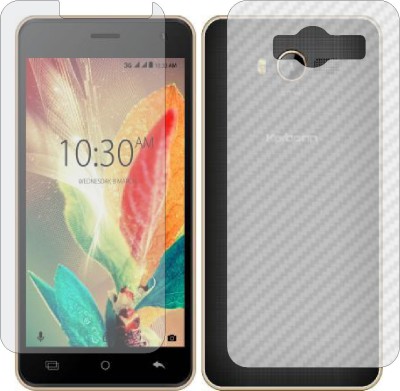 MOBART Front and Back Screen Guard for KARBONN K9 SMART ECO (Front Matte Finish & Back 3d Carbon Fiber)(Pack of 2)