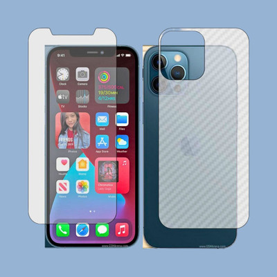 Shkiyo Front and Back Screen Guard for Apple iPhone 12 ProMax(Pack of 2)